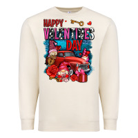 Sandshell happy valentines day with gnomes and truck olivia Premium Sweatshirt - OliviaCreatesArt
