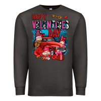 Smoke happy valentines day with gnomes and truck olivia Premium Sweatshirt - OliviaCreatesArt