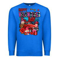 True Royal happy valentines day with gnomes and truck olivia Premium Sweatshirt - OliviaCreatesArt