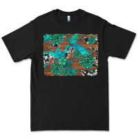 Black gemstone wood and cowhide background Premium Tee - Artiststas