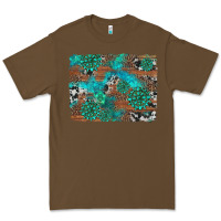 Cacao gemstone wood and cowhide background Premium Tee - Artiststas
