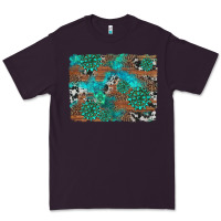 Plum gemstone wood and cowhide background Premium Tee - Artiststas