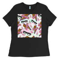 Black teacher thunderbolt and glasses Ladies Tee - BundleAndBundleShop