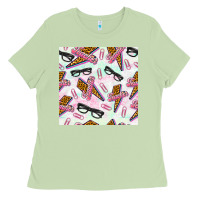 Matcha teacher thunderbolt and glasses Ladies Tee - BundleAndBundleShop