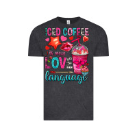 Vintage Black iced coffee is my love language Vintage Tee - NancyCooperArtShop