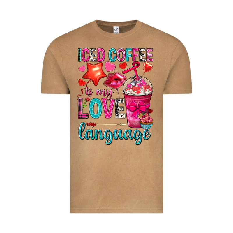 Iced Coffee Is My Love Language Vintage Tee by NancyCooperArtShop | Teevron