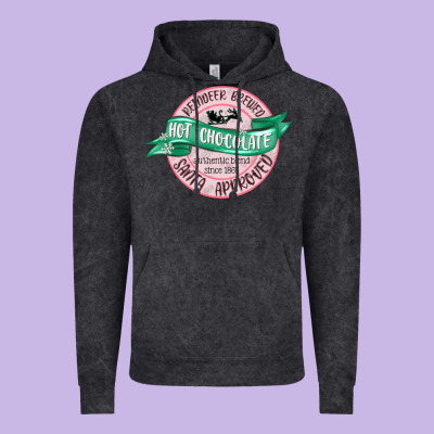 Reindeer Brewed Santa Approved Pink Vintage Hoodie Designed By Maliassmallbusiness