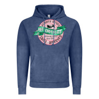 Vintage Denim reindeer brewed santa approved pink Vintage Hoodie - MaliasSmallBusiness