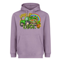 Lavender Loads of luck tractor Heavyweight Hoodie - CowGirlArtShop