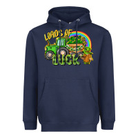 Navy Loads of luck tractor Heavyweight Hoodie - CowGirlArtShop