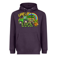 Plum Loads of luck tractor Heavyweight Hoodie - CowGirlArtShop