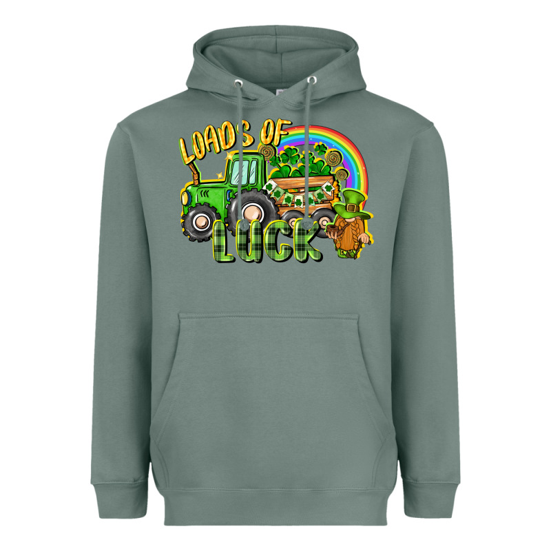 Loads Of Luck Tractor Heavyweight Hoodie by CowGirlArtShop | Teevron