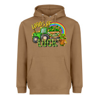 Toasted Coconut Loads of luck tractor Heavyweight Hoodie - CowGirlArtShop