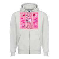 Dove Grey burn book Zipper Hoodie - TumblerDesignByShophia