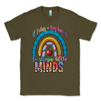 Army Green it takes a big heart to shape little Classic Tee - NancyCooperArtShop