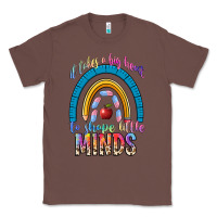 Chestnut it takes a big heart to shape little Classic Tee - NancyCooperArtShop
