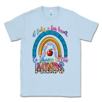 Dusty Blue it takes a big heart to shape little Classic Tee - NancyCooperArtShop