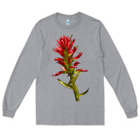 Heather Grey Indian Paintbrush Long Sleeve Tee - LillyAllenDesigns