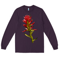 Plum Indian Paintbrush Long Sleeve Tee - LillyAllenDesigns