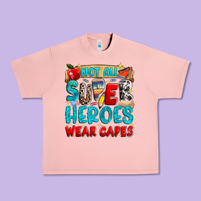 Not All Super Heroes Wear Capes Urban Heavy Tee Designed By Nancycooperartshop