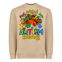 Mushroom accept understand love autism awareness Heavyweight Sweatshirt - Artiststas