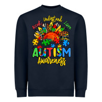 Navy accept understand love autism awareness Heavyweight Sweatshirt - Artiststas