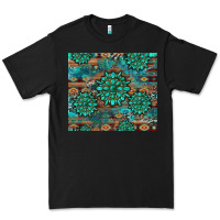 Black gemstone turquoises aztec leopard cowhide Premium Tee - Artiststas