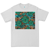 Dove Grey gemstone turquoises aztec leopard cowhide Premium Tee - Artiststas