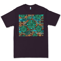 Plum gemstone turquoises aztec leopard cowhide Premium Tee - Artiststas