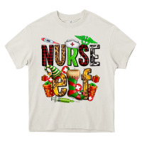 Cream nurse elf Heavy Core Tee - AdoDesignShop