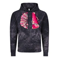Cloud Black custom name cheerleader with megaphone Vintage Hoodie - MaliasSmallBusiness