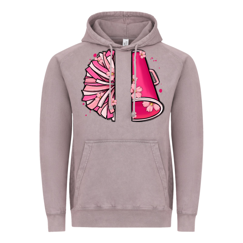 Custom Name Cheerleader With Megaphone Vintage Hoodie by MaliasSmallBusiness | Teevron