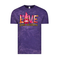 Cloud Purple love pink christmas gnome Vintage Tee - NancyCooperArtShop