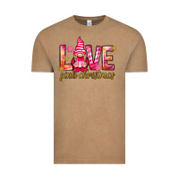 Vintage Coffee love pink christmas gnome Vintage Tee - NancyCooperArtShop