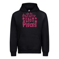 Black love you to pieces Urban Hoodie - CowhideDigitalArt