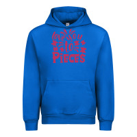 Cobalt love you to pieces Urban Hoodie - CowhideDigitalArt