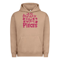 Pigment Burro love you to pieces Urban Hoodie - CowhideDigitalArt