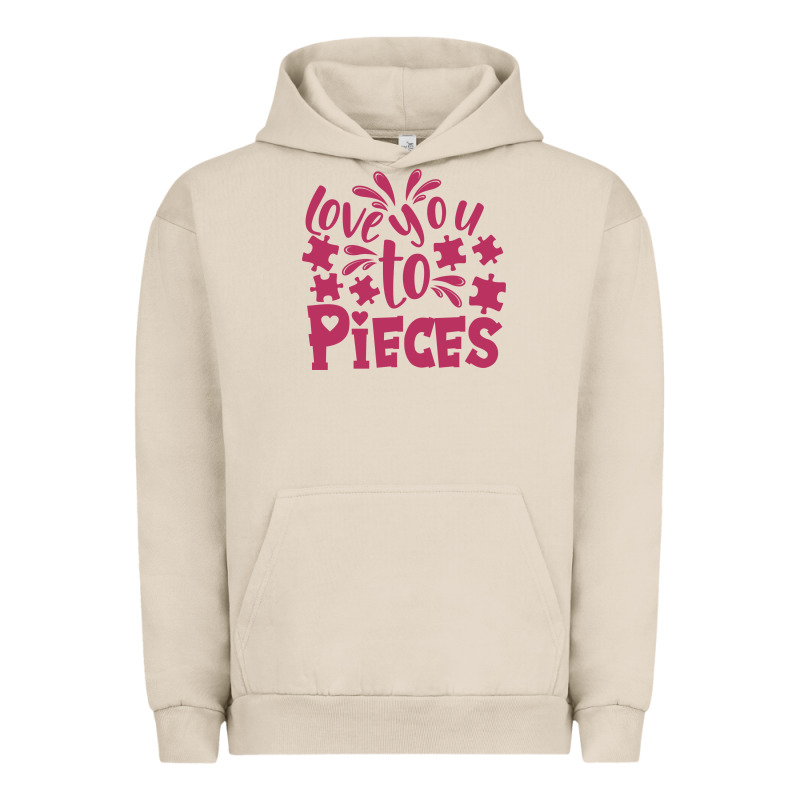 Love You To Pieces Urban Hoodie by CowhideDigitalArt | Teevron