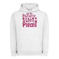 Pigment Lunar Rock love you to pieces Urban Hoodie - CowhideDigitalArt