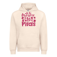 Sandshell love you to pieces Urban Hoodie - CowhideDigitalArt
