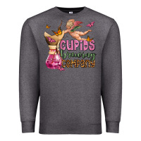 Charcoal Heather cupids brewıng  company olivia Premium Sweatshirt - OliviaCreatesArt