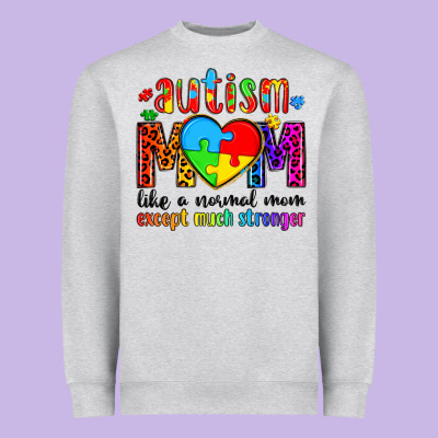 Autism Mom Like A Normal Mom Except Much Stronger Heavyweight Sweatshirt Designed By Artiststas
