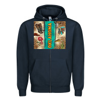 Navy Oklahoma Zipper Hoodie - TumblerDesignByShophia