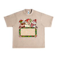 French Oak santa reindeer snowman preview and costom name Urban Heavy Tee - MaliasSmallBusiness
