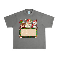 Tornado santa reindeer snowman preview and costom name Urban Heavy Tee - MaliasSmallBusiness