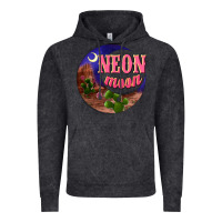 Vintage Arctic neon moon Vintage Hoodie - NancyCooperArtShop