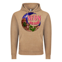 Vintage Coffee neon moon Vintage Hoodie - NancyCooperArtShop