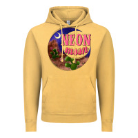 Vintage Mustard neon moon Vintage Hoodie - NancyCooperArtShop