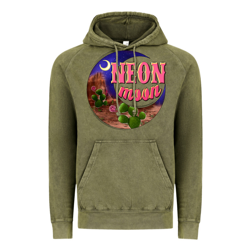 Neon Moon Vintage Hoodie by NancyCooperArtShop | Teevron