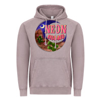 Vintage Zinc neon moon Vintage Hoodie - NancyCooperArtShop